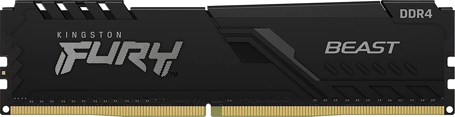 Модуль памяти Kingston Fury DDR4 64GB 4x16GB 3200MHz Beast Black ...