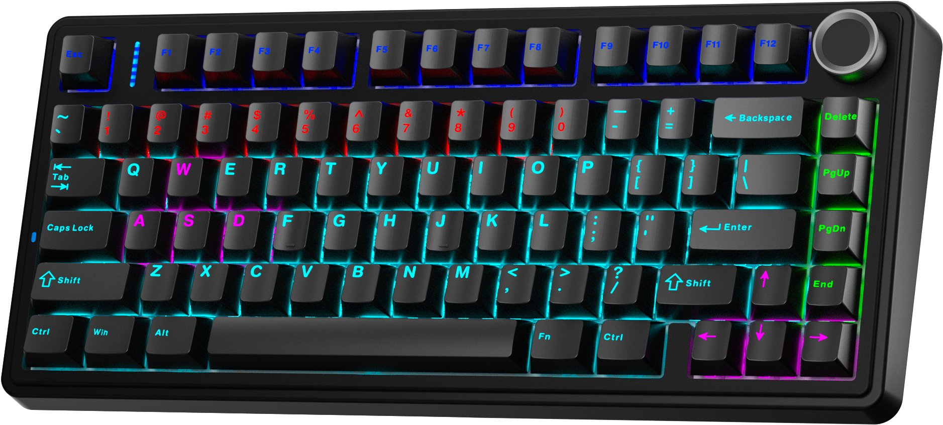 Клавіатура Aula F75 Black Blue EN/UA (6948391202846) купити