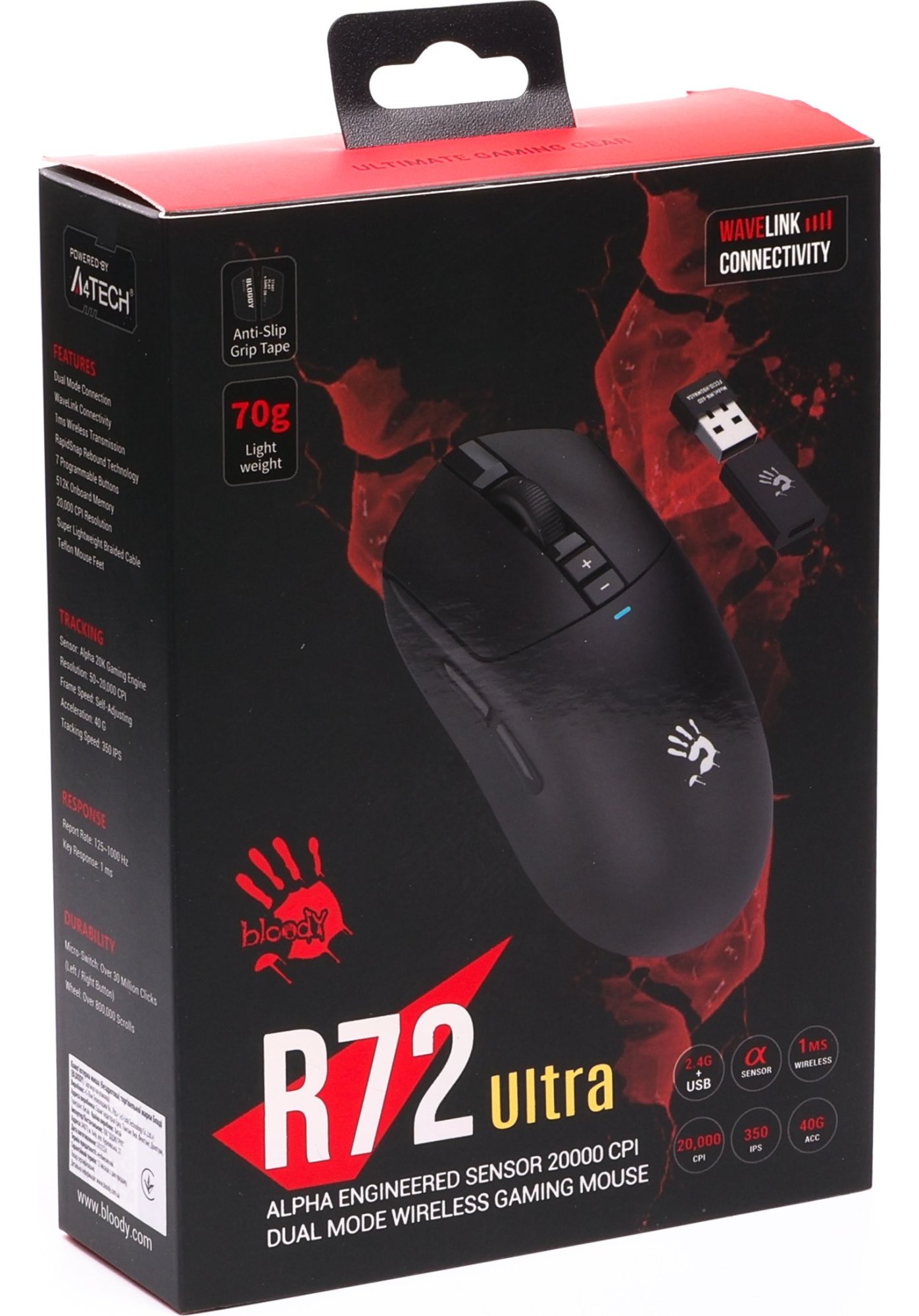 Мышь Bloody R72 Ultra Black купить | ELMIR - цена, отзывы, характеристики