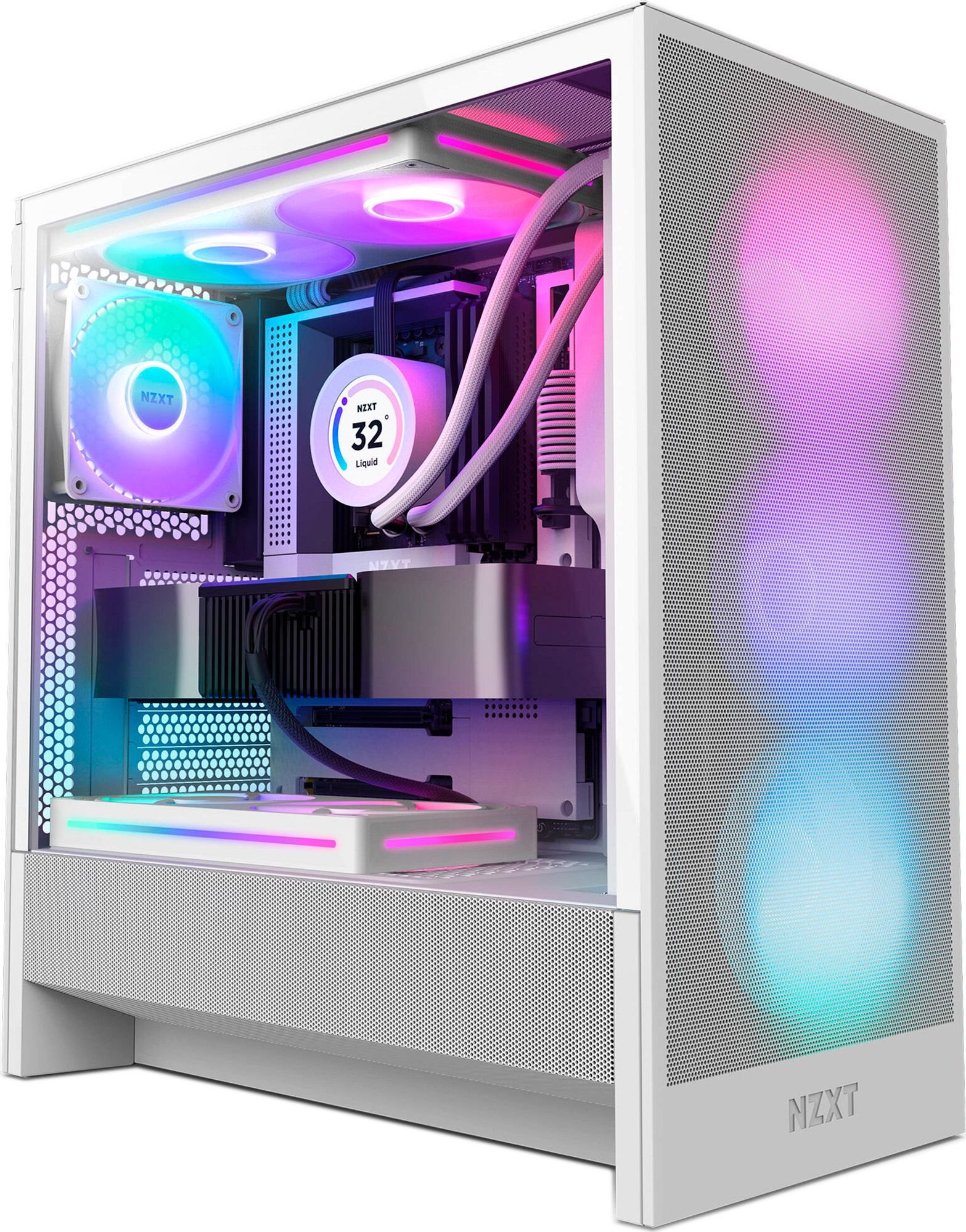 Корпус NZXT H5 Flow RGB Compact All White (CC-H52FW-R1) купити