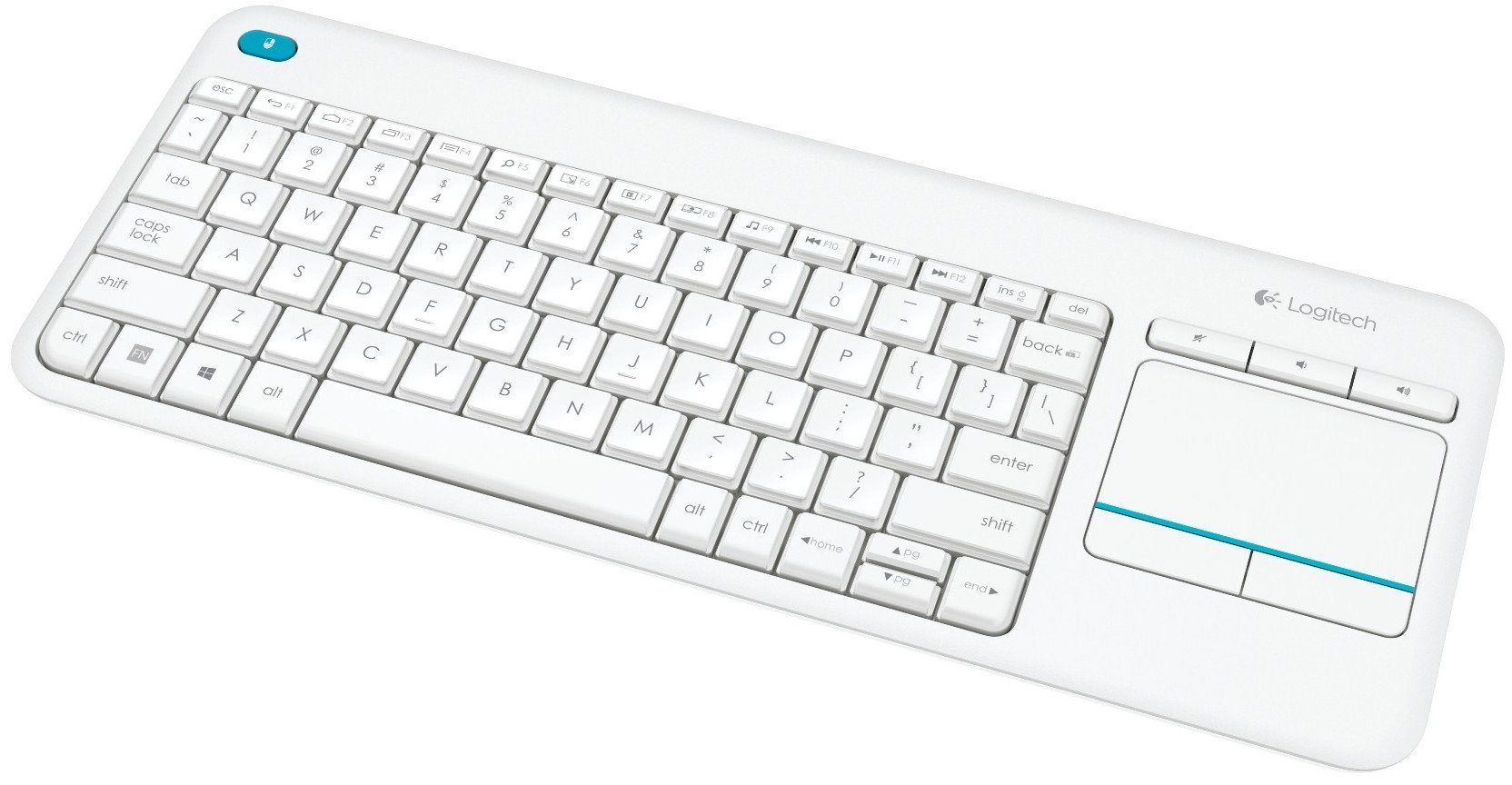 Клавиатура Logitech Wireless Touch Keyboard K400 Plus White (920-007148 ...