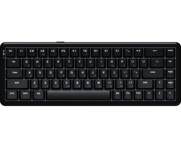 Клавиатура Ajazz AK680 Max Magnetic Switch ABS Black RGB (AK680-WM