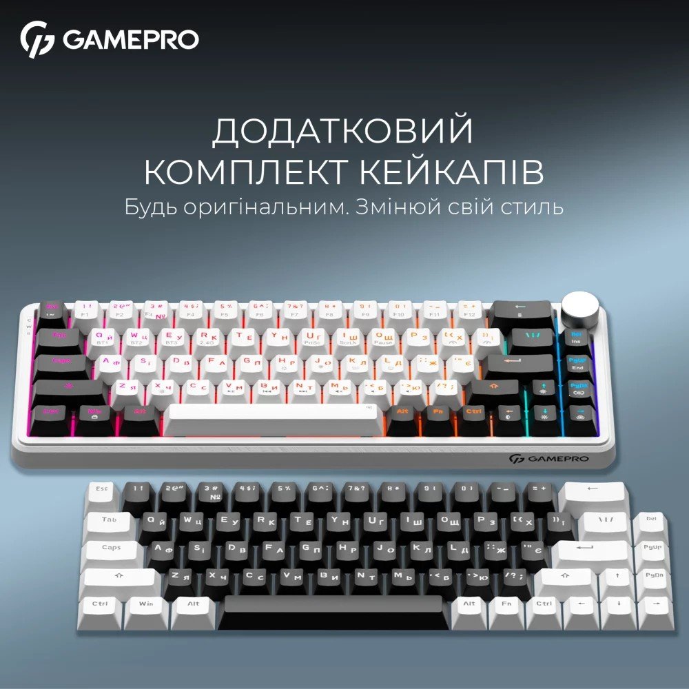Клавіатура GamePro MK210W Pro Asgard Valhalla 65% QLAB Orange