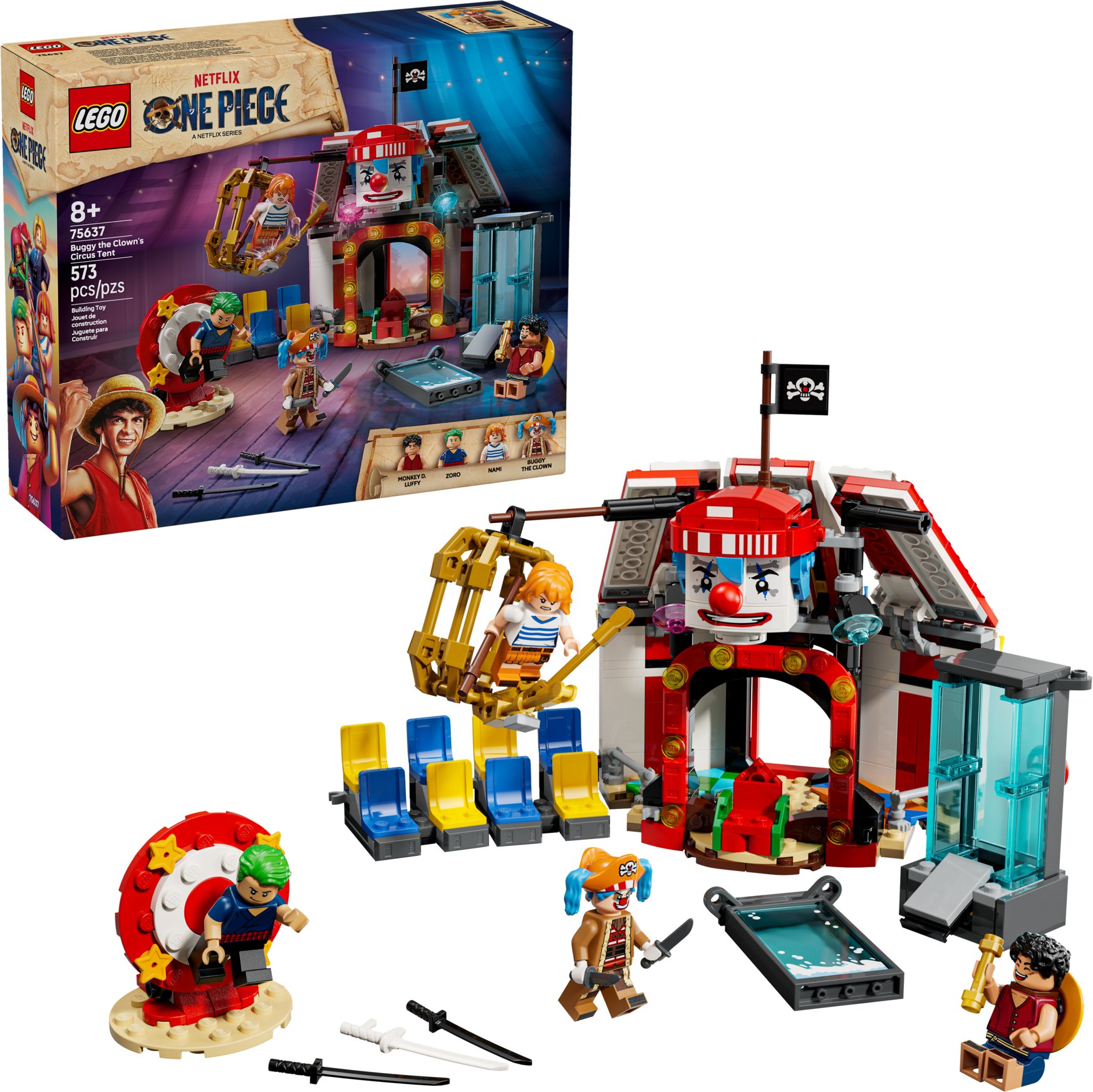 Конструктор LEGO One Piece Цирковой шатер клоуна Багги (75637