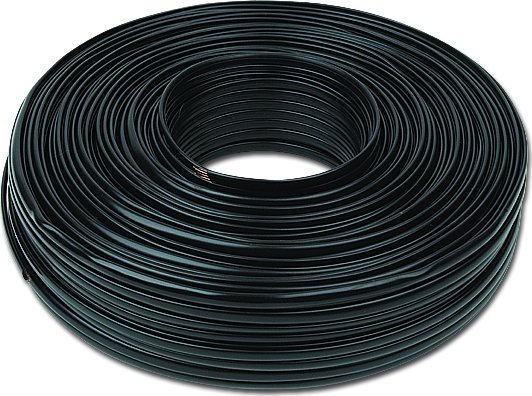 Телефонный кабель Cablexpert 4-x жильный 26awg 100 м бухта черный ...