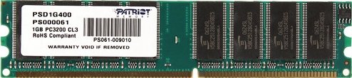 Модуль памяти Patriot DDR 1GB 400MHz (PSD1G400) купить | ELMIR - цена ...