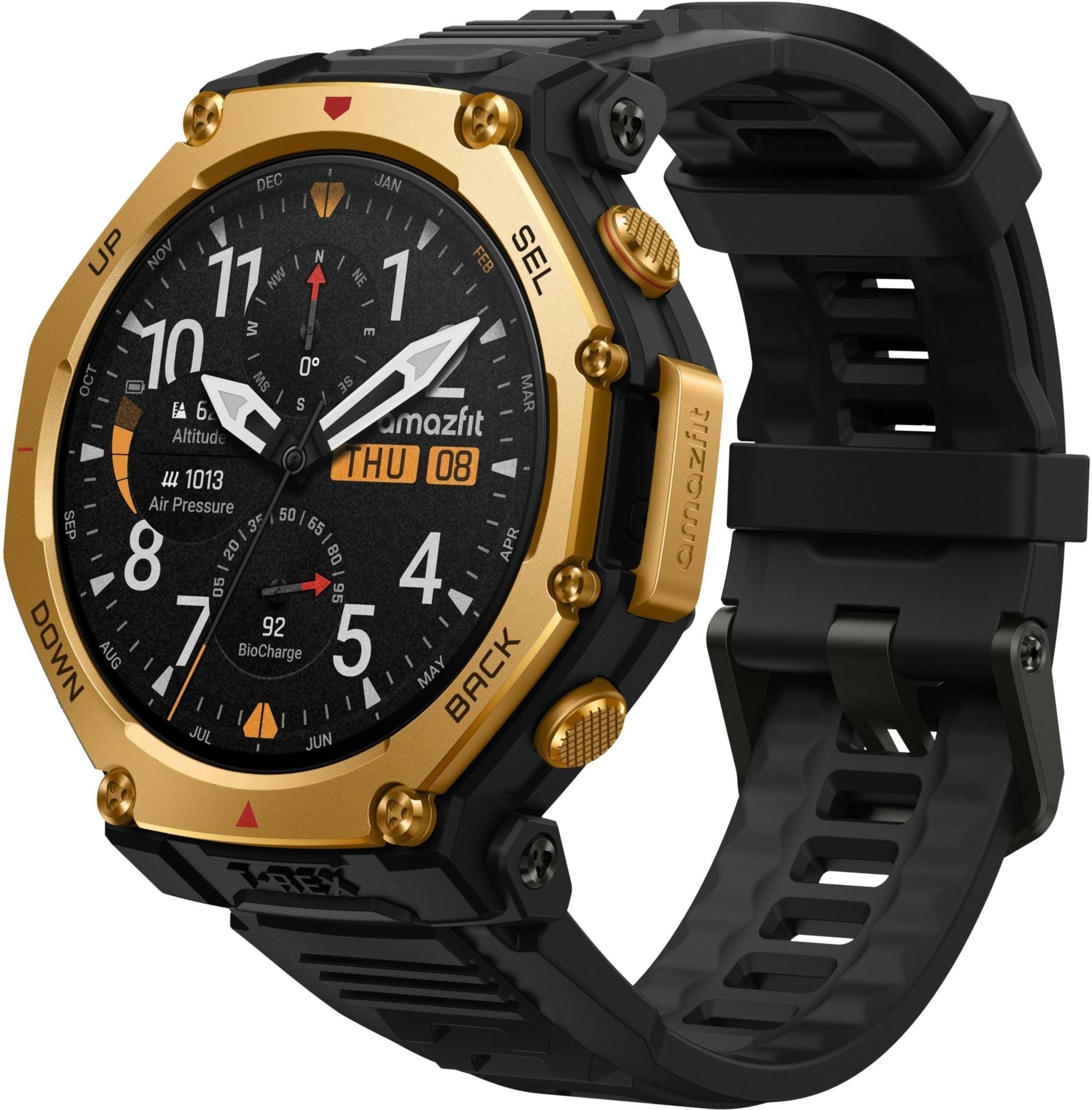 Смарт-годинник Amazfit T-Rex 3 Pro 48mm Black Gold (W2444OV5N