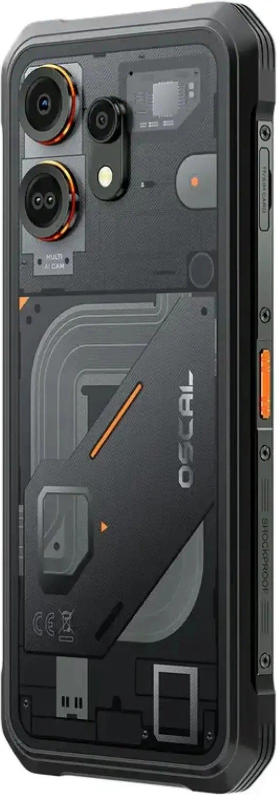 Мобільний телефон Oscal Marine 3 8/128GB Phantom Black купити