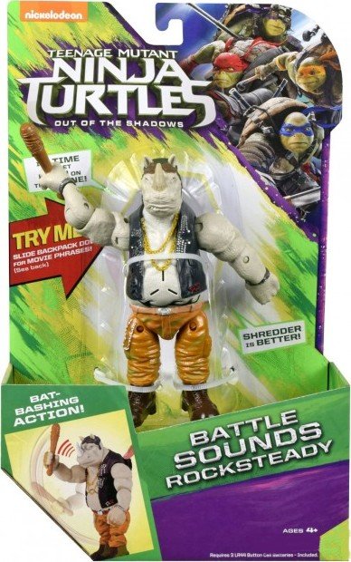 【ROCKSTEADY】THE MAYTALS Фигурка TMNT Черепашки-ниндзя Movie II Deluxe Рокстеди 15см (88307