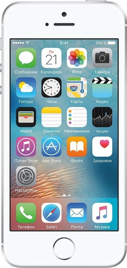 Мобильный телефон Apple iPhone SE 64GB A1662 Silver купить | ELMIR