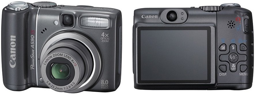 Цифровая фотокамера Canon PowerShot A590 IS купить | ELMIR - цена