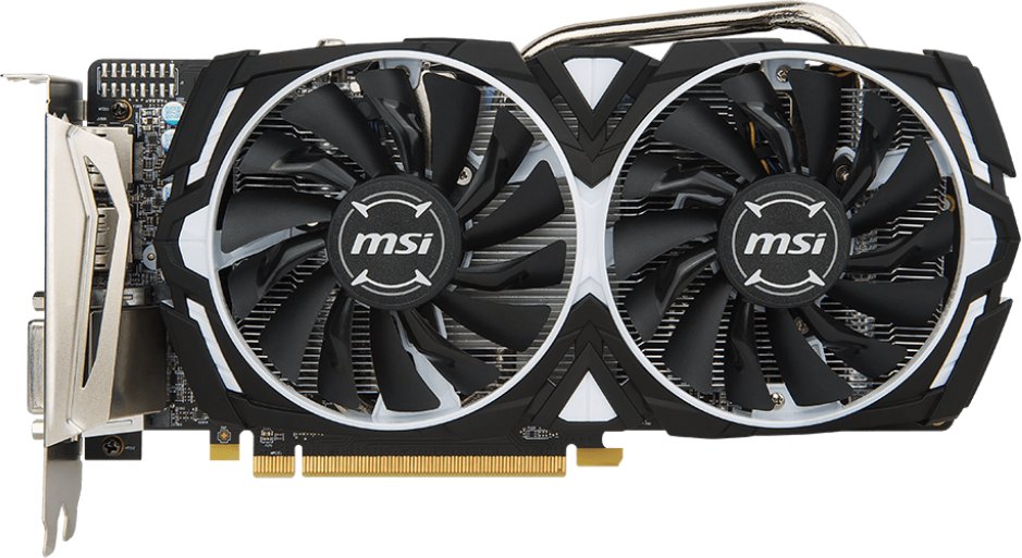Видеокарта MSI PCI-E Radeon RX 570 4GB DDR5 (RX 570 ARMOR 4G OC