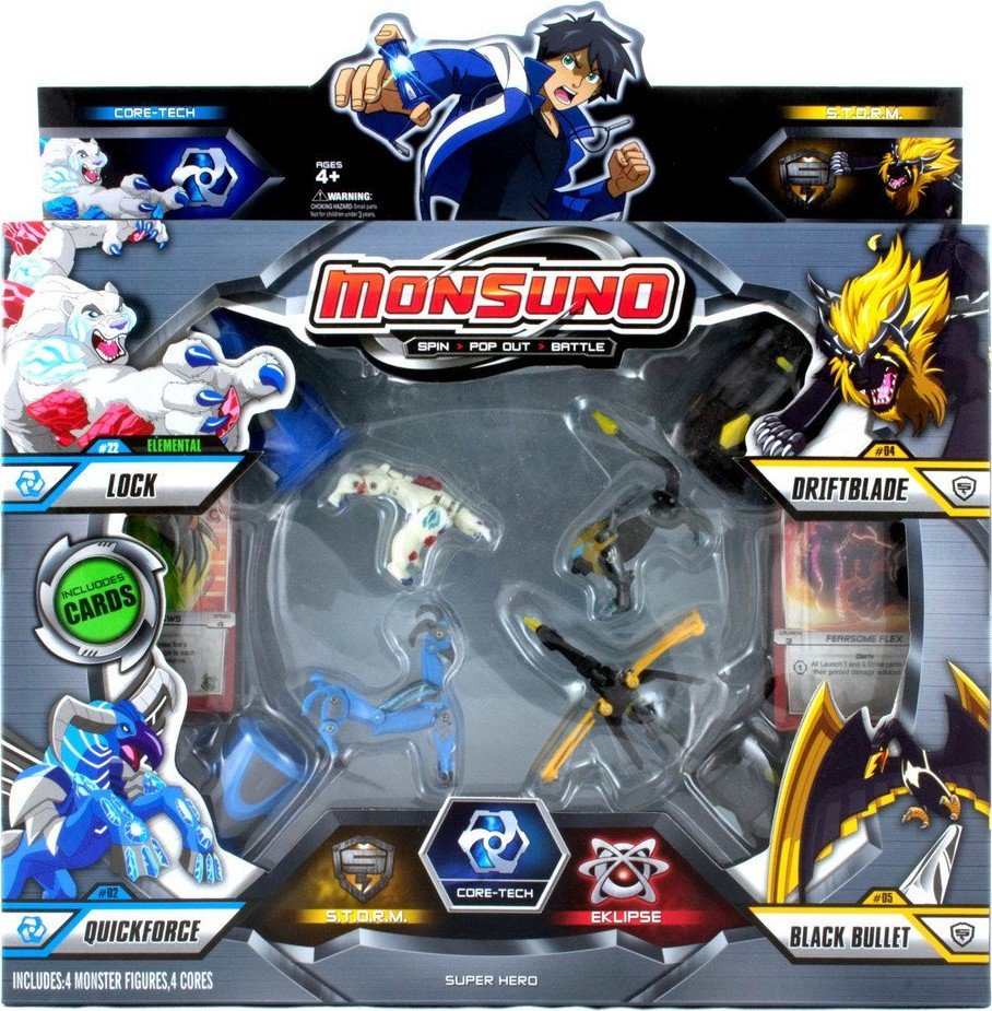 モモンガ 16点セット Набор Monsuno Lock, Driftblade, Quickforce, Black Bullet, 4