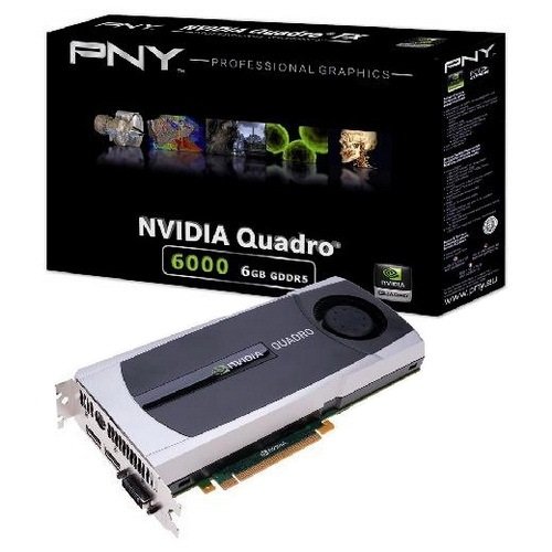 Видеокарта PNY PCI-E Quadro 6000 6GB DDR5 (VCQ6000-PB) - купить в ...