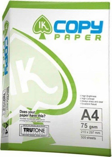 Бумага офисная A4 IK Copy Paper 75г/м, 500л. Class B (16.4287) купить ...